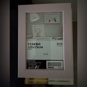 9 IKEA FISKBO Pink Photo Frames - Each size 4x6